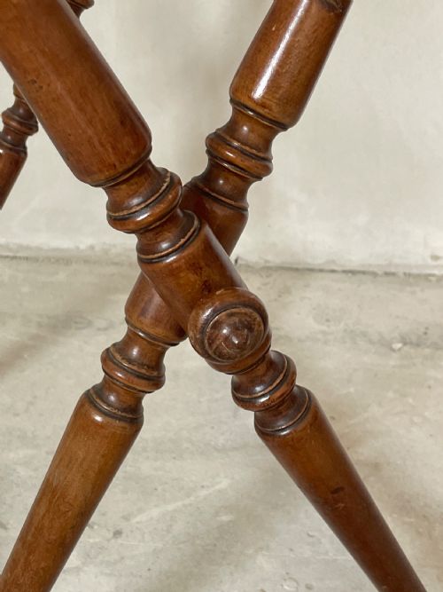 EARLY 19TH C BUTLERS TRAY ON STAND - ADDITIONAL PHOTO 6