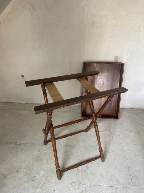 EARLY 19TH C BUTLERS TRAY ON STAND - ADDITIONAL PHOTO 10