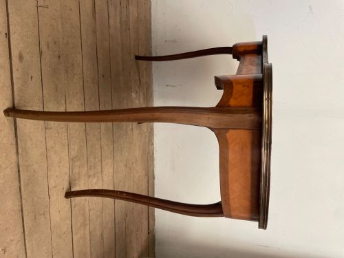 LOUIS XV STYLE PARQUETRY KIDNEY SHAPE DRESSING TABLE C1920 - ADDITIONAL PHOTO 6