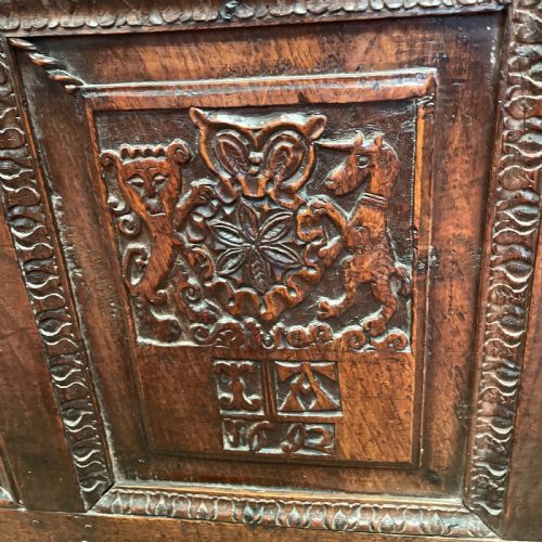 WILLIAM MARY OAK COFFER - ADDITIONAL PHOTO 2