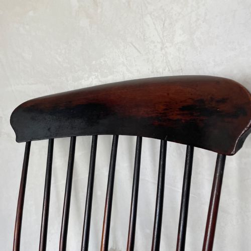 AN ELM FRUITWOOD WINDSOR CHAIR EARLY 19TH C - ADDITIONAL PHOTO 15