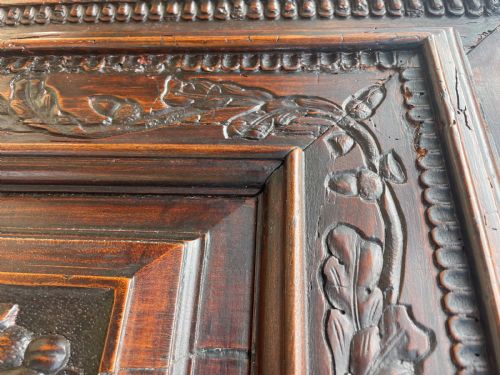 LATE 17THC FRENCH HUGUENOT FRUITWOOD ARMOIRE - ADDITIONAL PHOTO 9