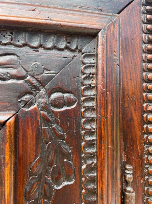 LATE 17THC FRENCH HUGUENOT FRUITWOOD ARMOIRE - ADDITIONAL PHOTO 7