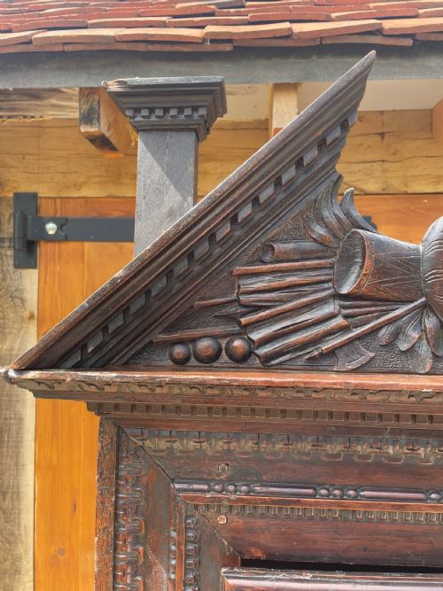 LATE 17THC FRENCH HUGUENOT FRUITWOOD ARMOIRE - ADDITIONAL PHOTO 14