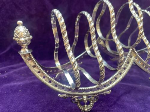 ORNATE SILVER PLATED LETTER RACK C 1880 - ADDITIONAL PHOTO 4