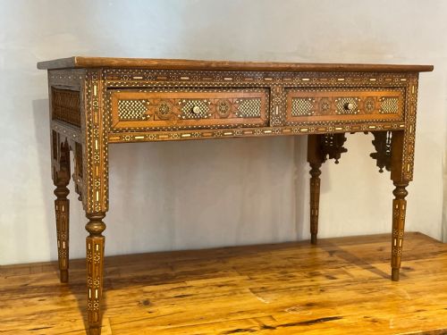 WONDERFUL OTTOMAN PERIOD DAMASCUS WARE DESK - ADDITIONAL PHOTO 4
