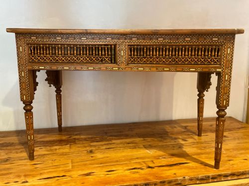 WONDERFUL OTTOMAN PERIOD DAMASCUS WARE DESK - ADDITIONAL PHOTO 11