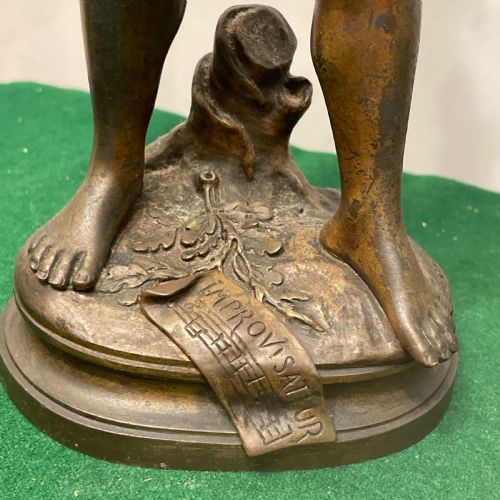 A PAIR OF FRENCH ANTIQUE BRONZE FIGURES OF MUSICIANS BY AUUSTE MOREAU - ADDITIONAL PHOTO 13