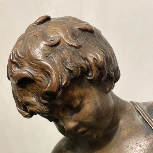 A PAIR OF FRENCH ANTIQUE BRONZE FIGURES OF MUSICIANS BY AUUSTE MOREAU - ADDITIONAL PHOTO 18