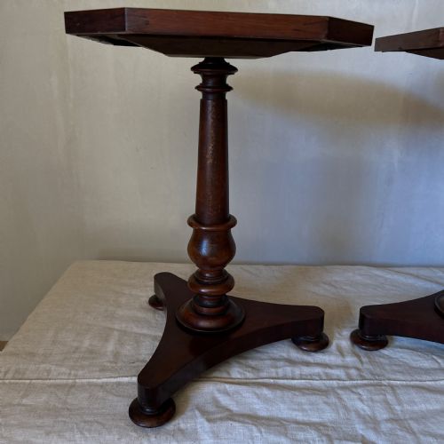 PAIR OF EARLY VICTORIAN SIDE TABLES WITH PAINTED TOPS - ADDITIONAL PHOTO 10