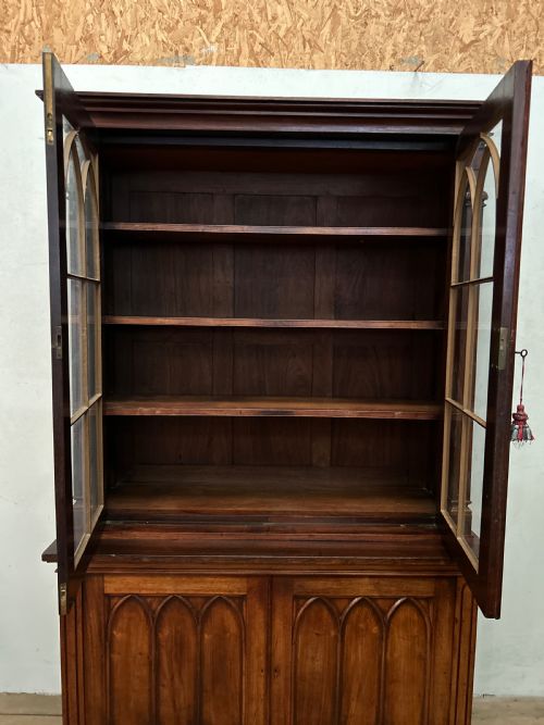 GEORGE IV SOLID ROSEWOOD BOOKCASE - ADDITIONAL PHOTO 5