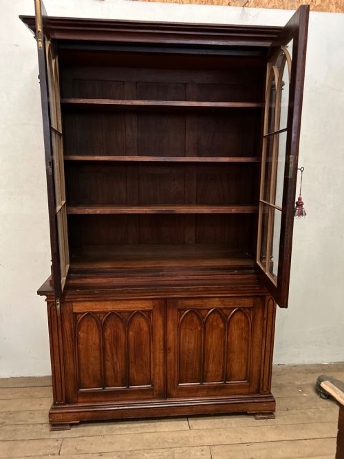 GEORGE IV SOLID ROSEWOOD BOOKCASE - ADDITIONAL PHOTO 3