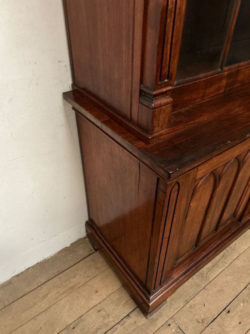 GEORGE IV SOLID ROSEWOOD BOOKCASE - ADDITIONAL PHOTO 4
