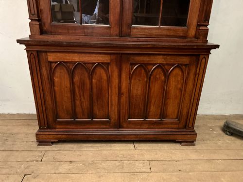 GEORGE IV SOLID ROSEWOOD BOOKCASE - ADDITIONAL PHOTO 7