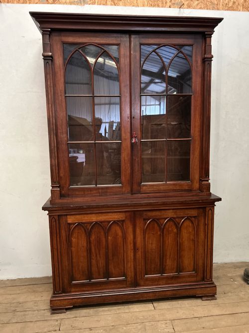 GEORGE IV SOLID ROSEWOOD BOOKCASE - ADDITIONAL PHOTO 9