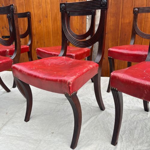 SET OF SIX REGENCY CHAIRS BY GEORGE MADDOX LONDON - ADDITIONAL PHOTO 3
