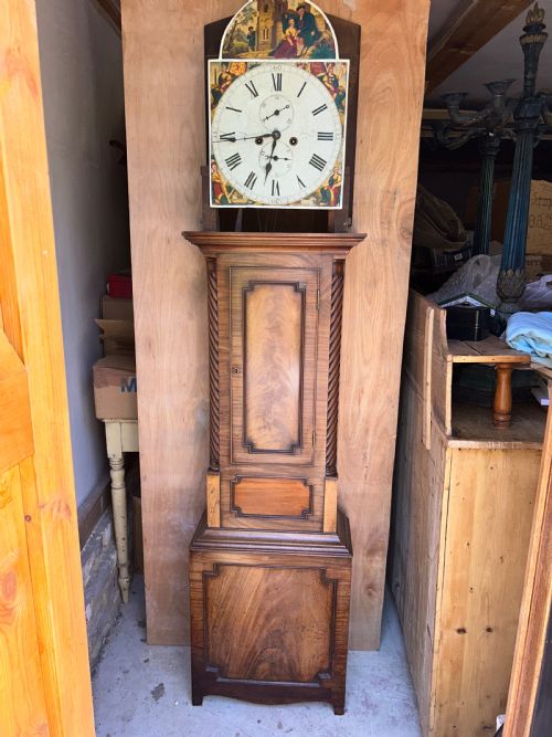 ANTIQUE SCOTTISH LONGCASE CLOCK BY DAVID PETERS OF ARBROTH - ADDITIONAL PHOTO 2
