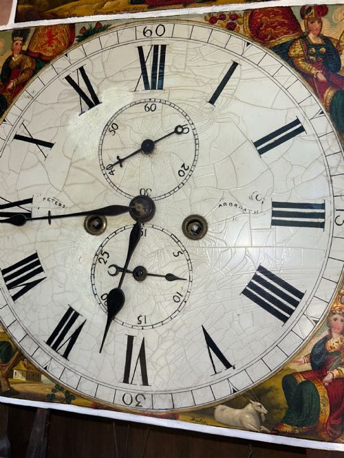 ANTIQUE SCOTTISH LONGCASE CLOCK BY DAVID PETERS OF ARBROTH - ADDITIONAL PHOTO 3