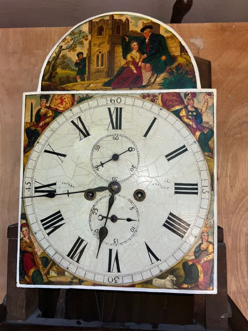 ANTIQUE SCOTTISH LONGCASE CLOCK BY DAVID PETERS OF ARBROTH - ADDITIONAL PHOTO 4
