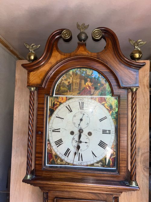 ANTIQUE SCOTTISH LONGCASE CLOCK BY DAVID PETERS OF ARBROTH - ADDITIONAL PHOTO 5