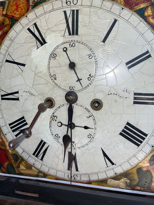 ANTIQUE SCOTTISH LONGCASE CLOCK BY DAVID PETERS OF ARBROTH - ADDITIONAL PHOTO 6