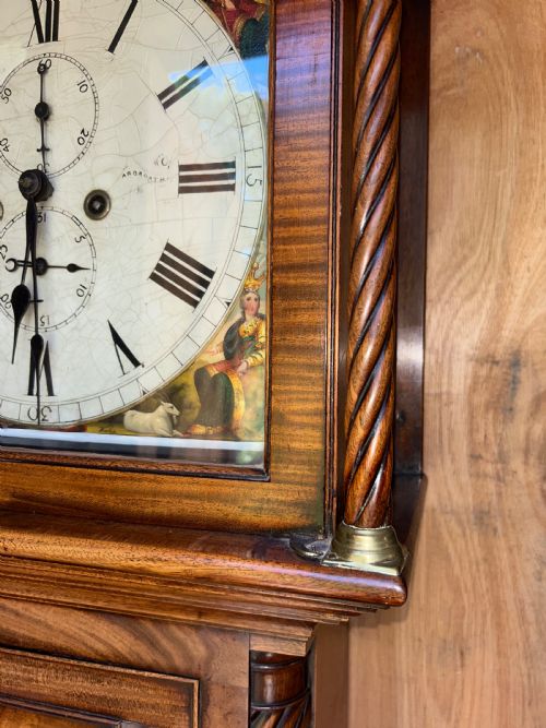 ANTIQUE SCOTTISH LONGCASE CLOCK BY DAVID PETERS OF ARBROTH - ADDITIONAL PHOTO 7