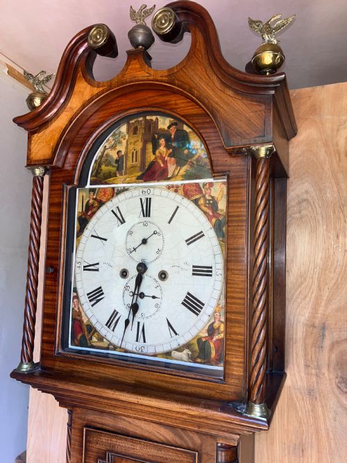ANTIQUE SCOTTISH LONGCASE CLOCK BY DAVID PETERS OF ARBROTH - ADDITIONAL PHOTO 8