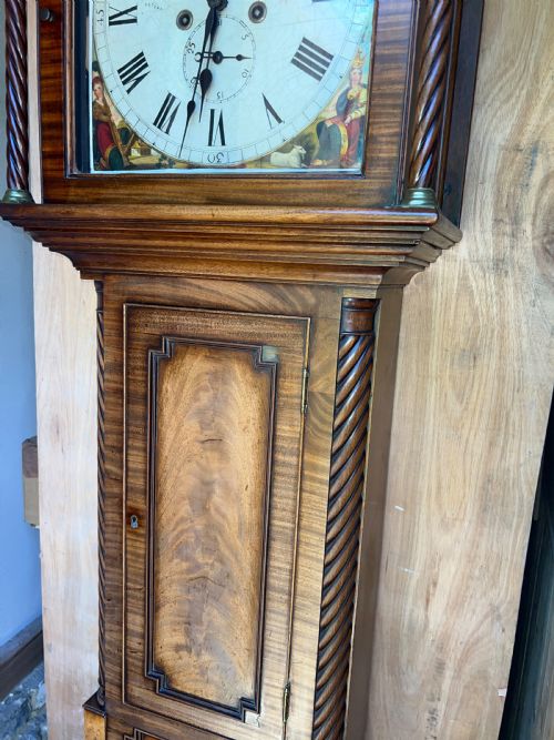 ANTIQUE SCOTTISH LONGCASE CLOCK BY DAVID PETERS OF ARBROTH - ADDITIONAL PHOTO 9