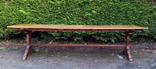 OAK REFECTORY DINING TABLE 18THC - ADDITIONAL PHOTO 1