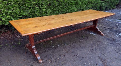 OAK REFECTORY DINING TABLE 18THC - ADDITIONAL PHOTO 4