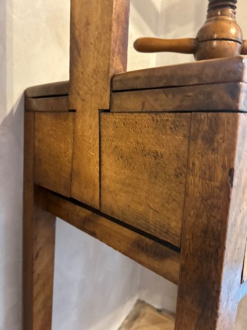 AN EARLY 19TH C FRUITWOOD BOOK PRESS TABLE - ADDITIONAL PHOTO 3