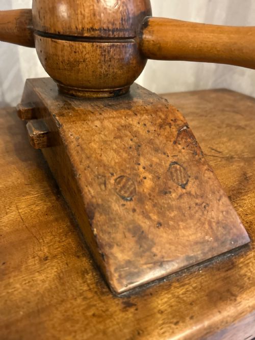 AN EARLY 19TH C FRUITWOOD BOOK PRESS TABLE - ADDITIONAL PHOTO 11