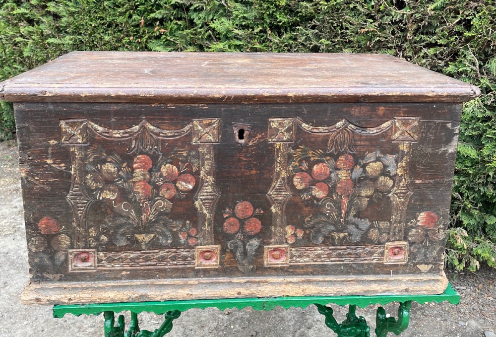 19thc Austrian-Hungarian Marriage chest