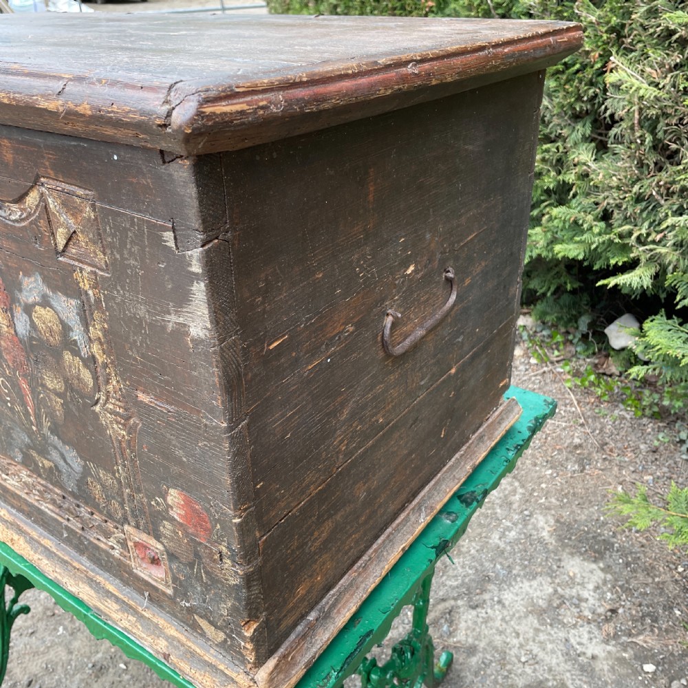 19thc Austrian-Hungarian Marriage chest View V