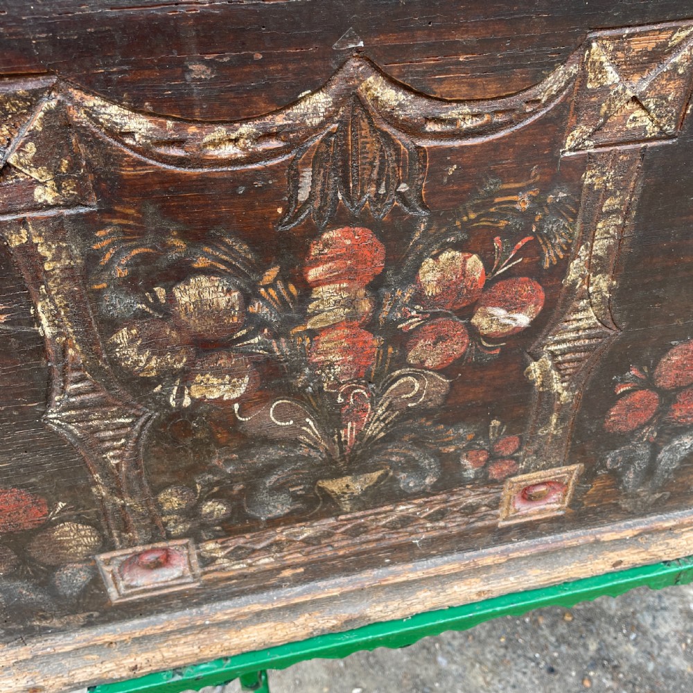 19thc Austrian-Hungarian Marriage chest View VII