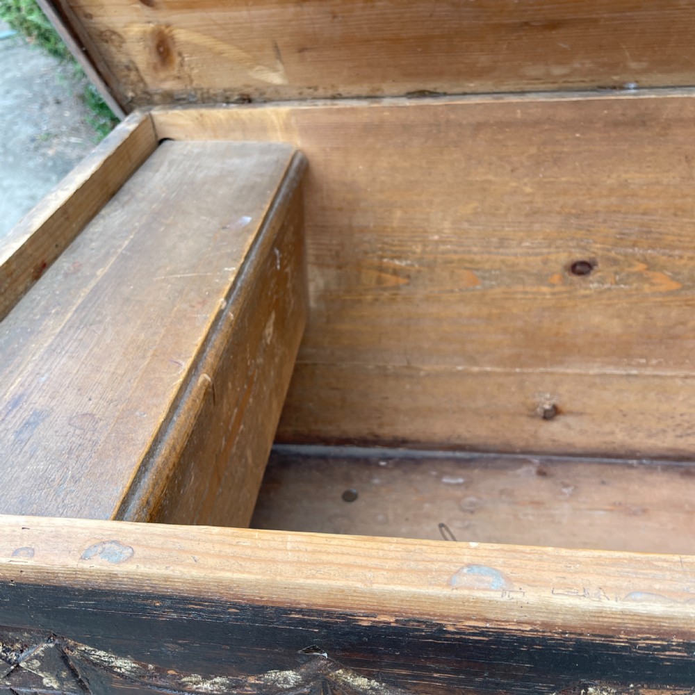 19thc Austrian-Hungarian Marriage chest View IX