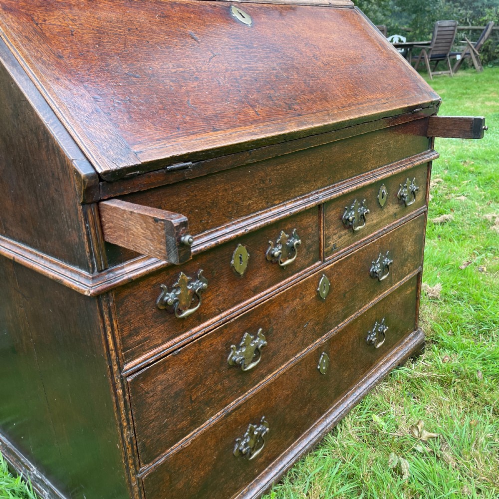 Charming George II Oak Bureau Cabinet View VII