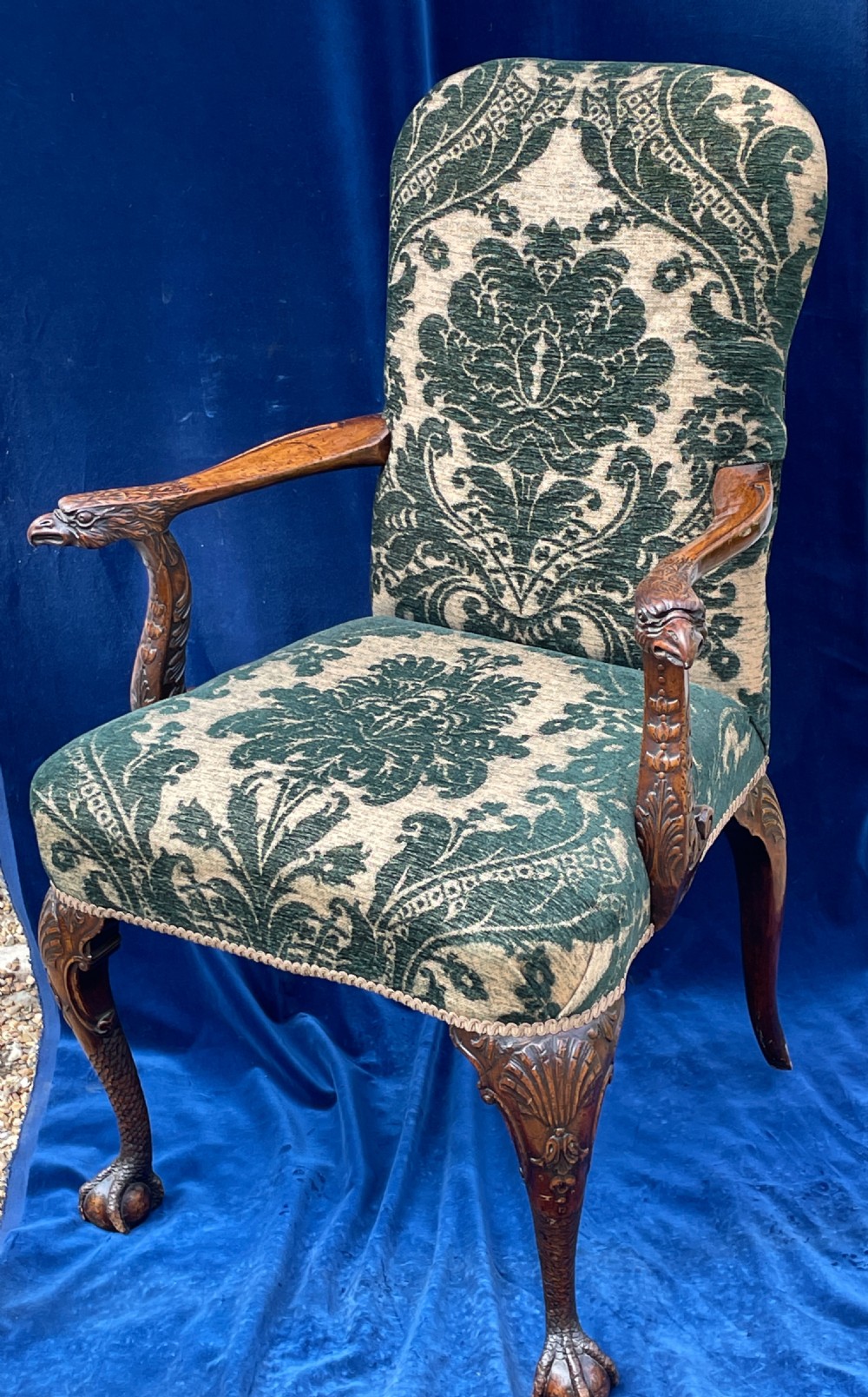 George II design carved Walnut armchair  View VIII