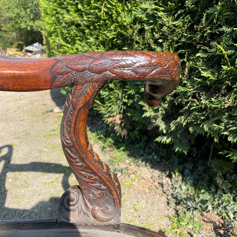 George II design carved Walnut chair back Sofa View VII
