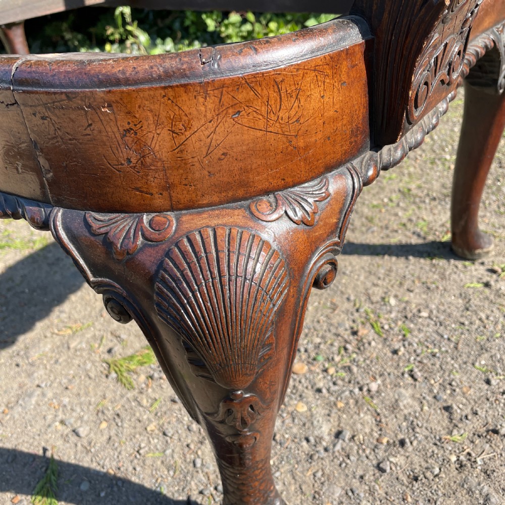 George II design carved Walnut chair back Sofa View X