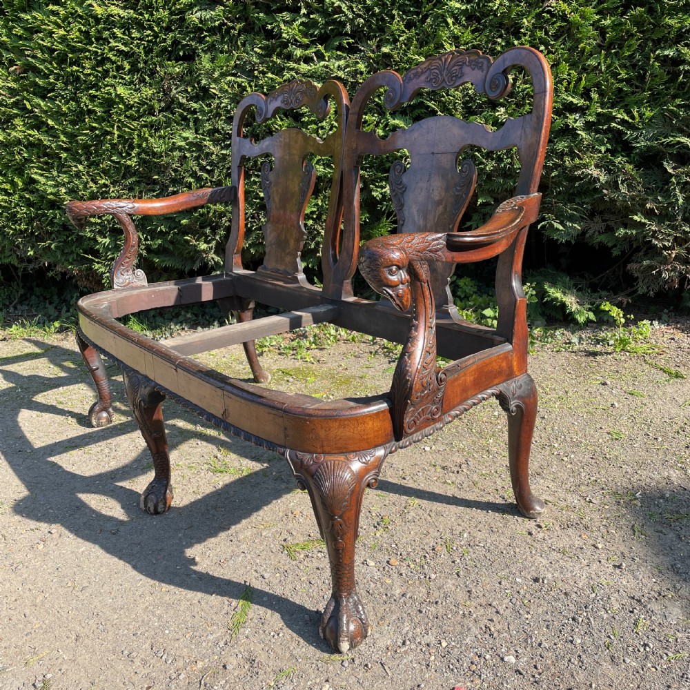 George II design carved Walnut chair back Sofa View XIII