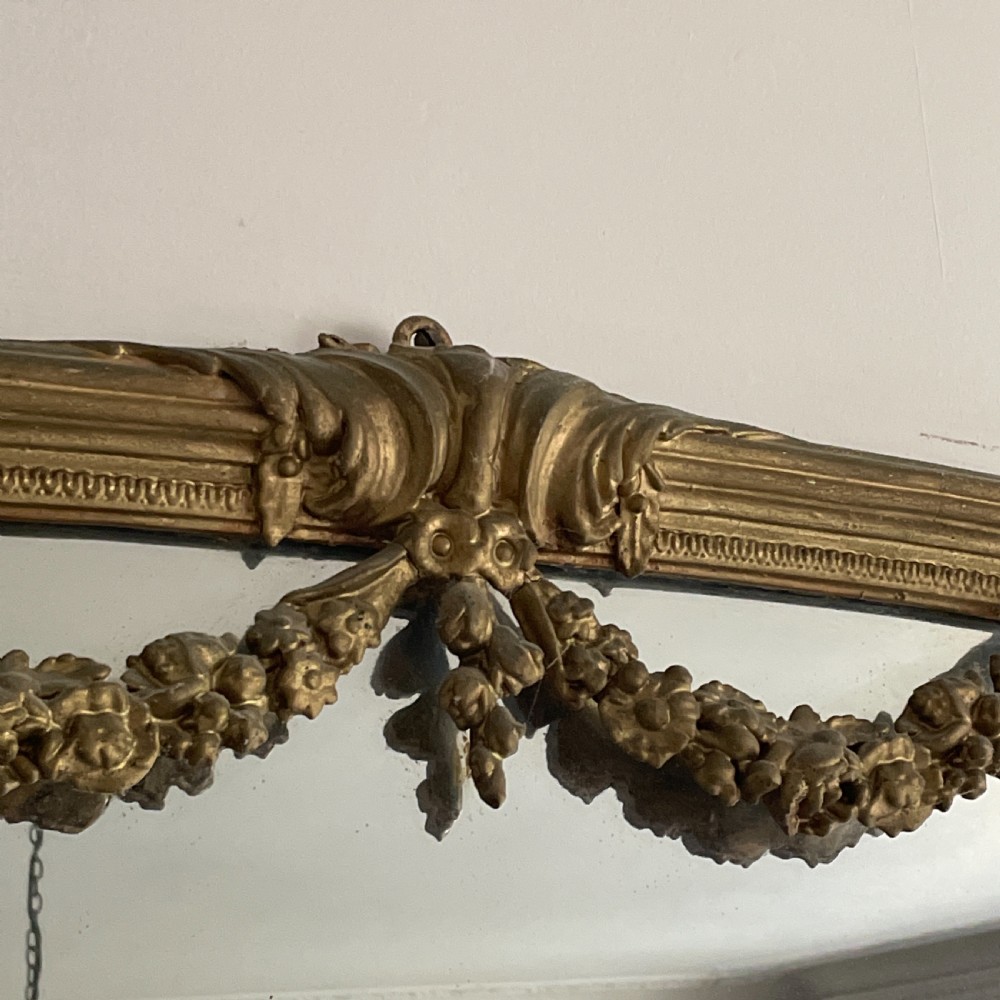 Large English Overmantle Mirror C1870 View IV