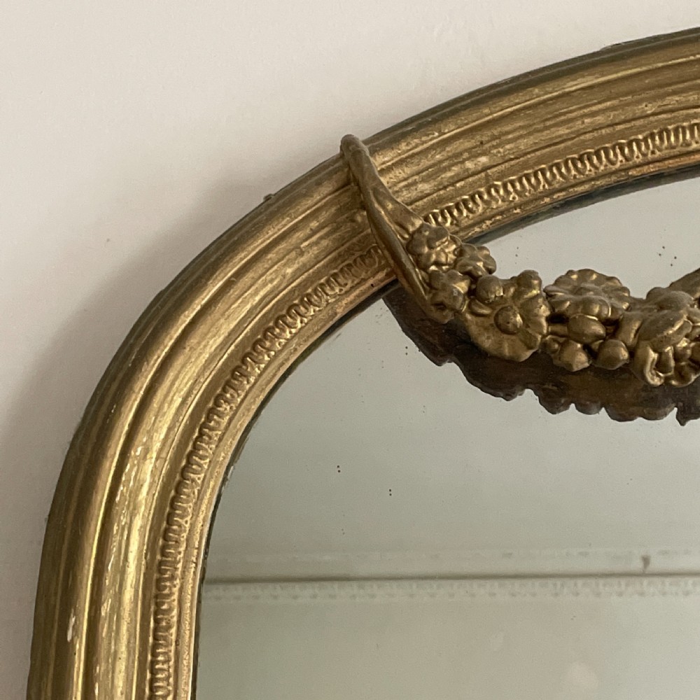 Large English Overmantle Mirror C1870 View VI