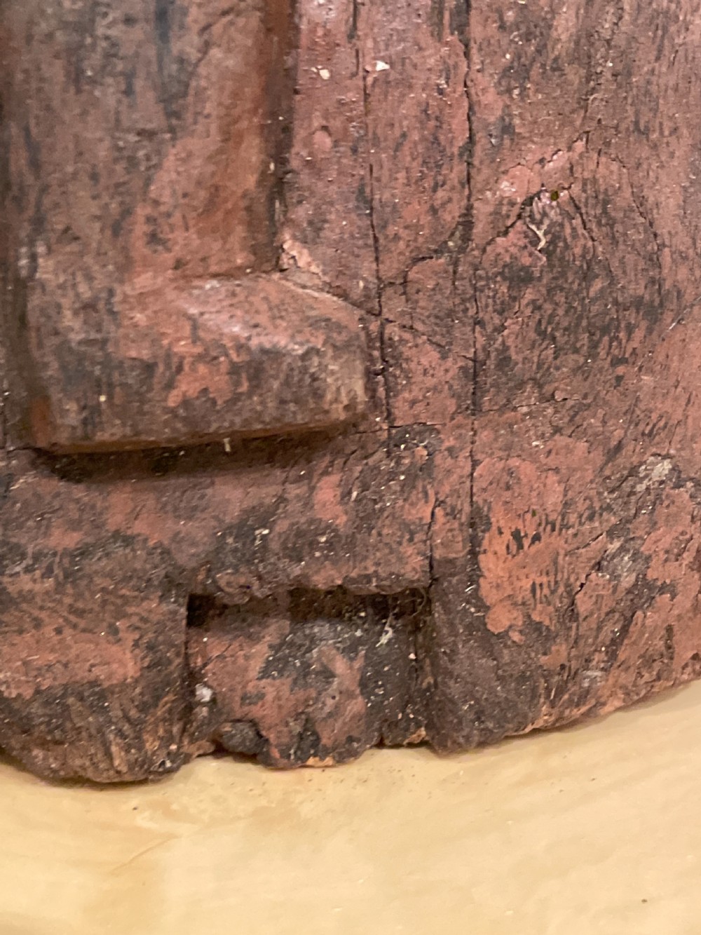 Chinese Carved wood horse and rider possibly Han Dynasty View VI
