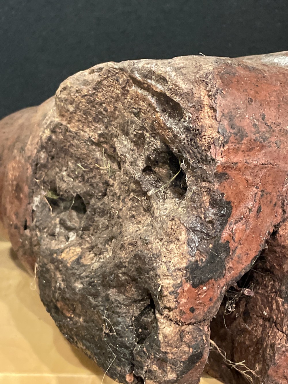 Chinese Carved wood horse and rider possibly Han Dynasty View VII