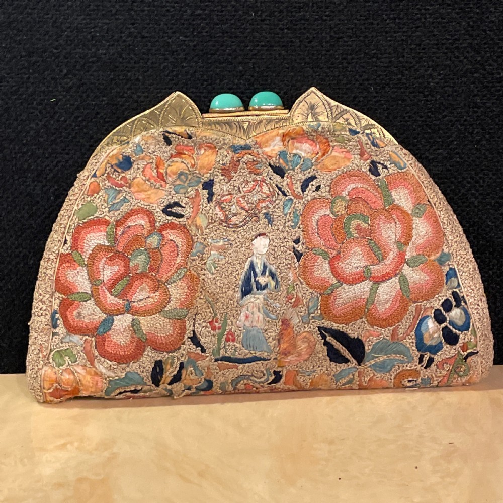 A Gorgeous Chinese silk embroidered bag/ purse View III