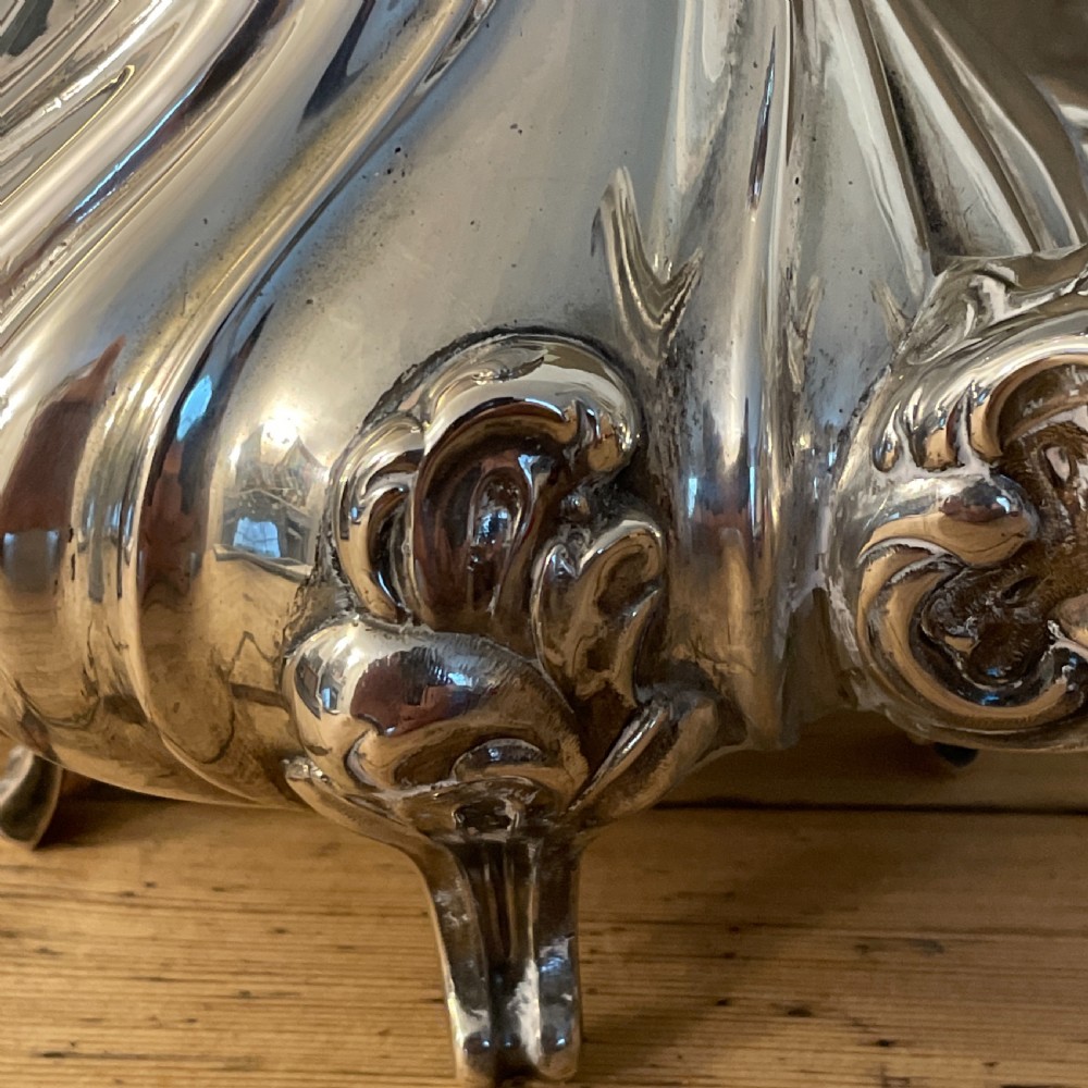 Italian silver Coffee pot c1880 View III