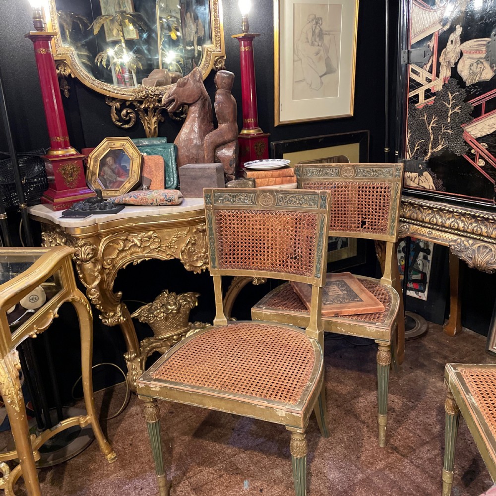 Set of six late 18thc  Italian chairs  View VII