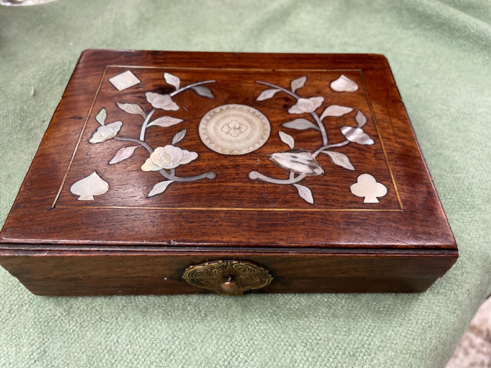 18th C Chinese Huali Wood Gaming Box