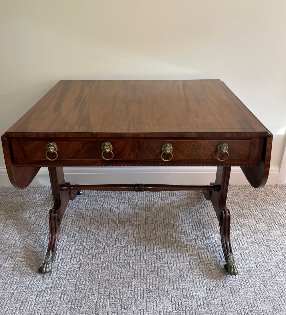 Superb Regency Flame Mahogany Sofa table C1810 View II